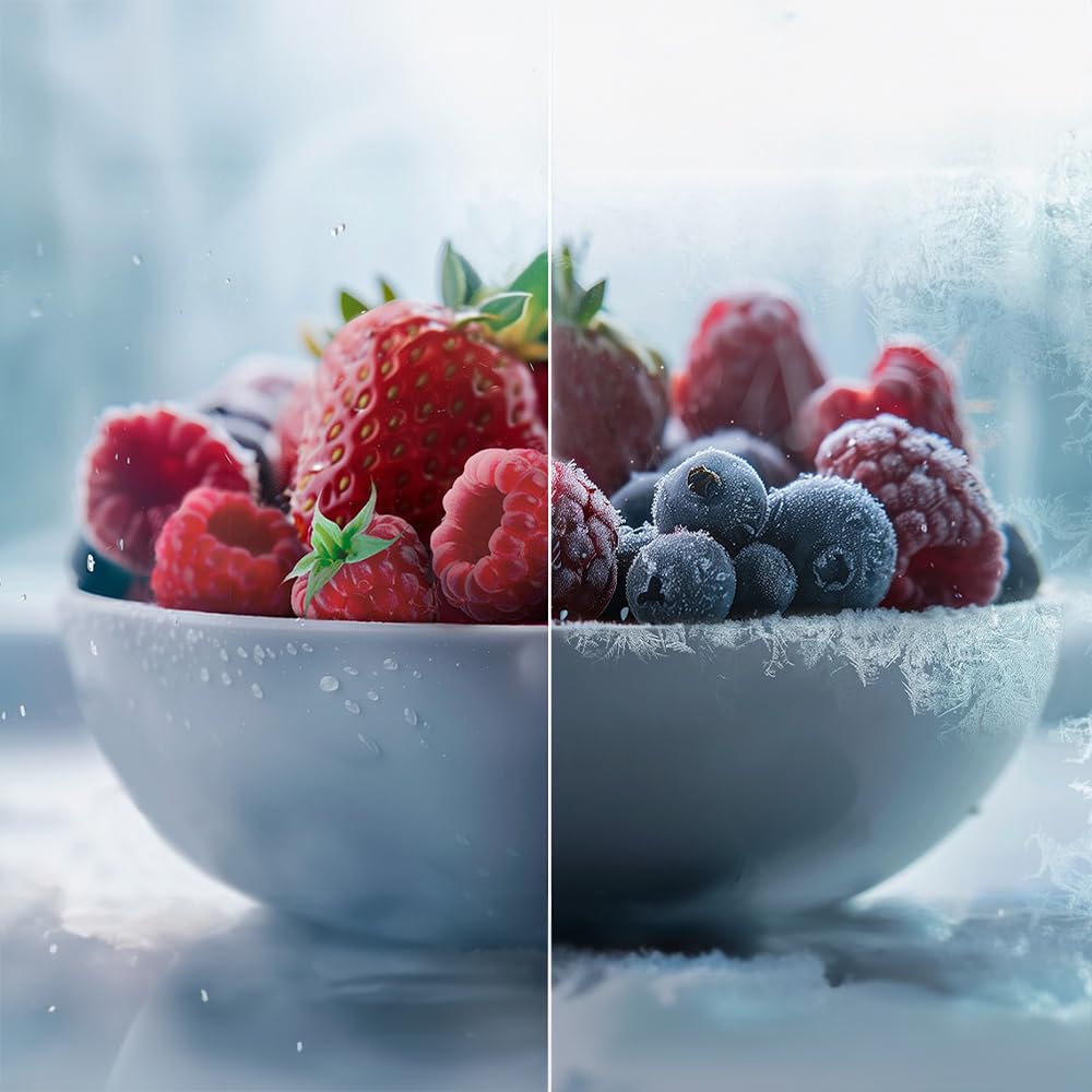 Cecotec Réfrigérateur 4 Portes Total No Frost Bolero CoolMarket 4D 394 Dark E, 394 Litres, Hauteur 170 cm et 70 cm Largeur, Tiroir Température Variable, Compresseur Inverter, ATT Antibactérien