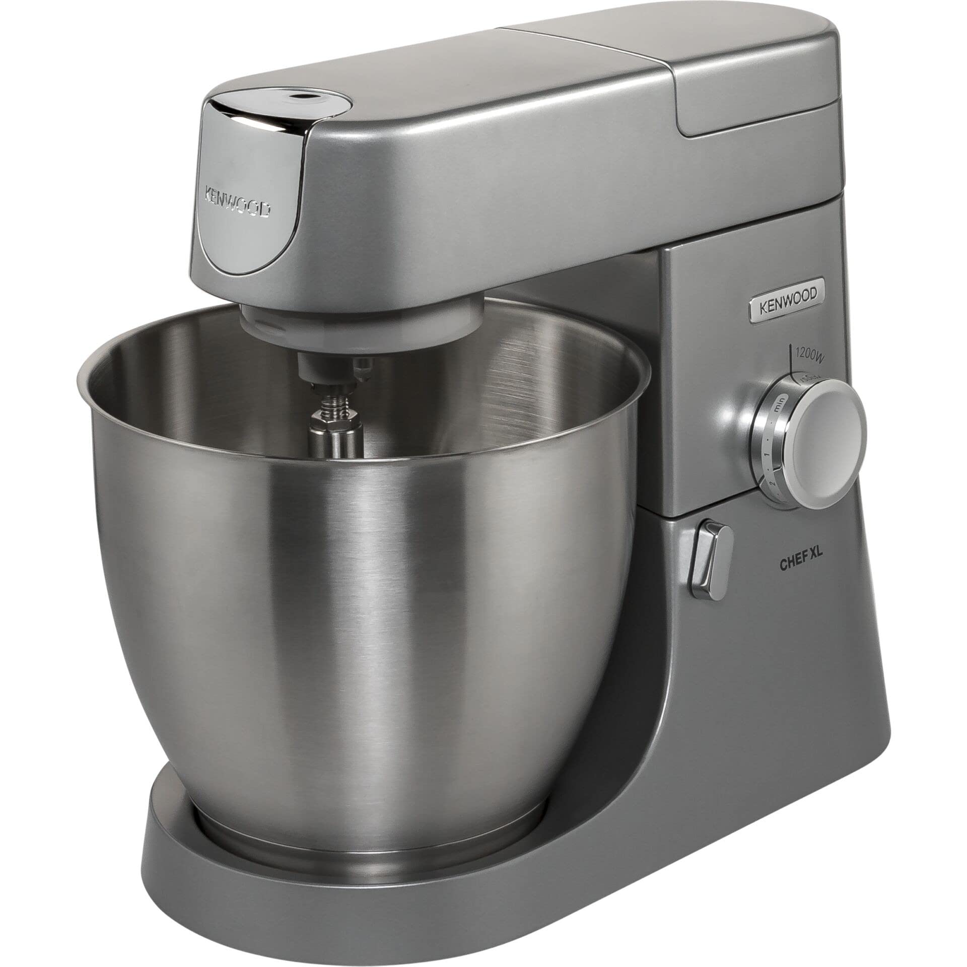 Kenwood Chef Elite Robot pâtissier, argenté Mélangeur + Mixeur + Hachoir 6.7 gris