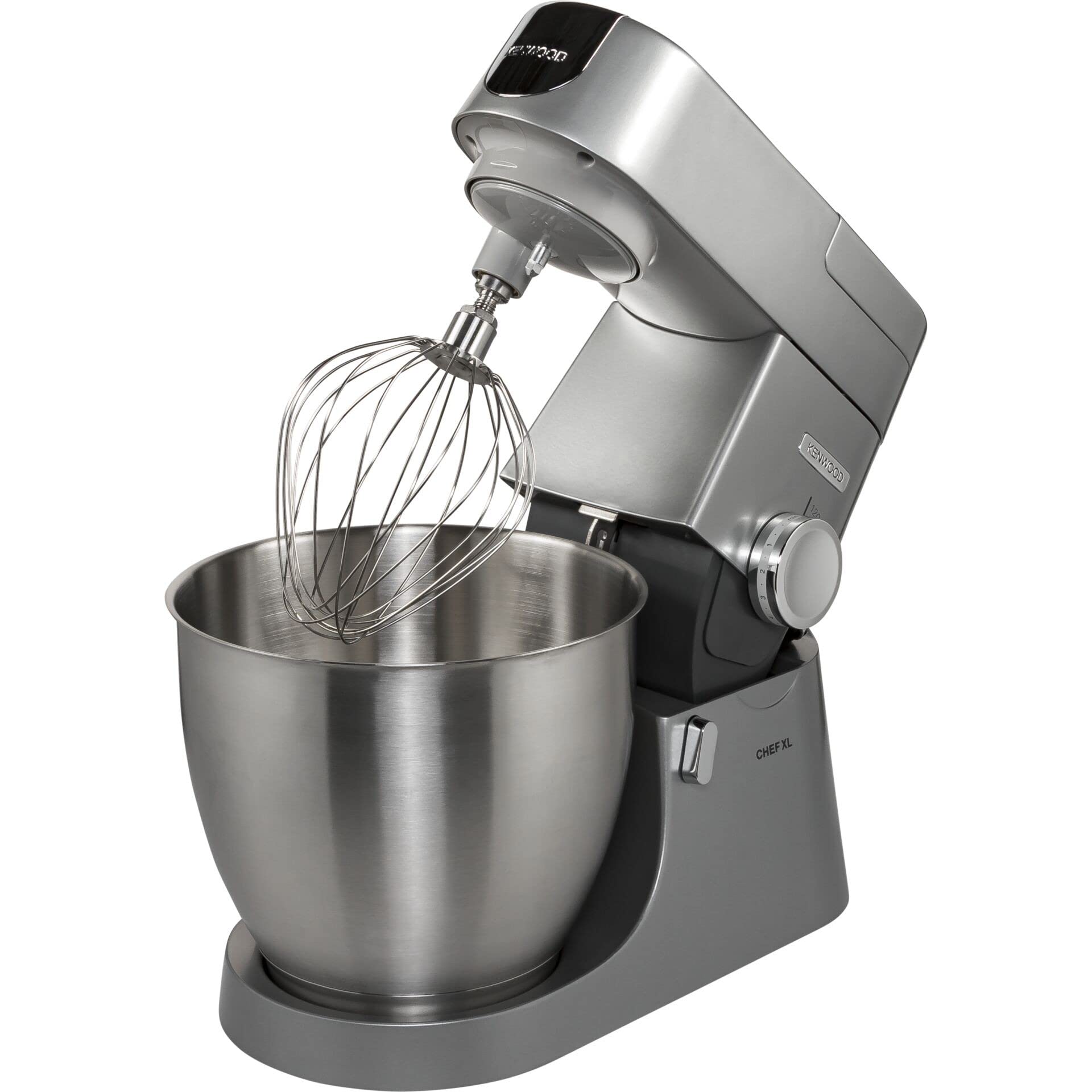 Kenwood Chef Elite Robot pâtissier, argenté Mélangeur + Mixeur + Hachoir 6.7 gris