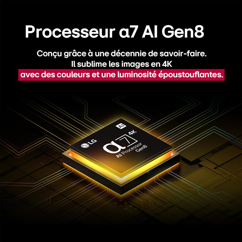 LG TV QNED AI 2025 | 65QNED8E | 65'' (165cm) | 4K UHD | HDR10 | webOS 25 | Télécommade AI Magic Remote | Alexa, Google Assistant | Netflix Disney+ CANAL+ Prime Video | AirPlay 2 | Luminosité éclatante