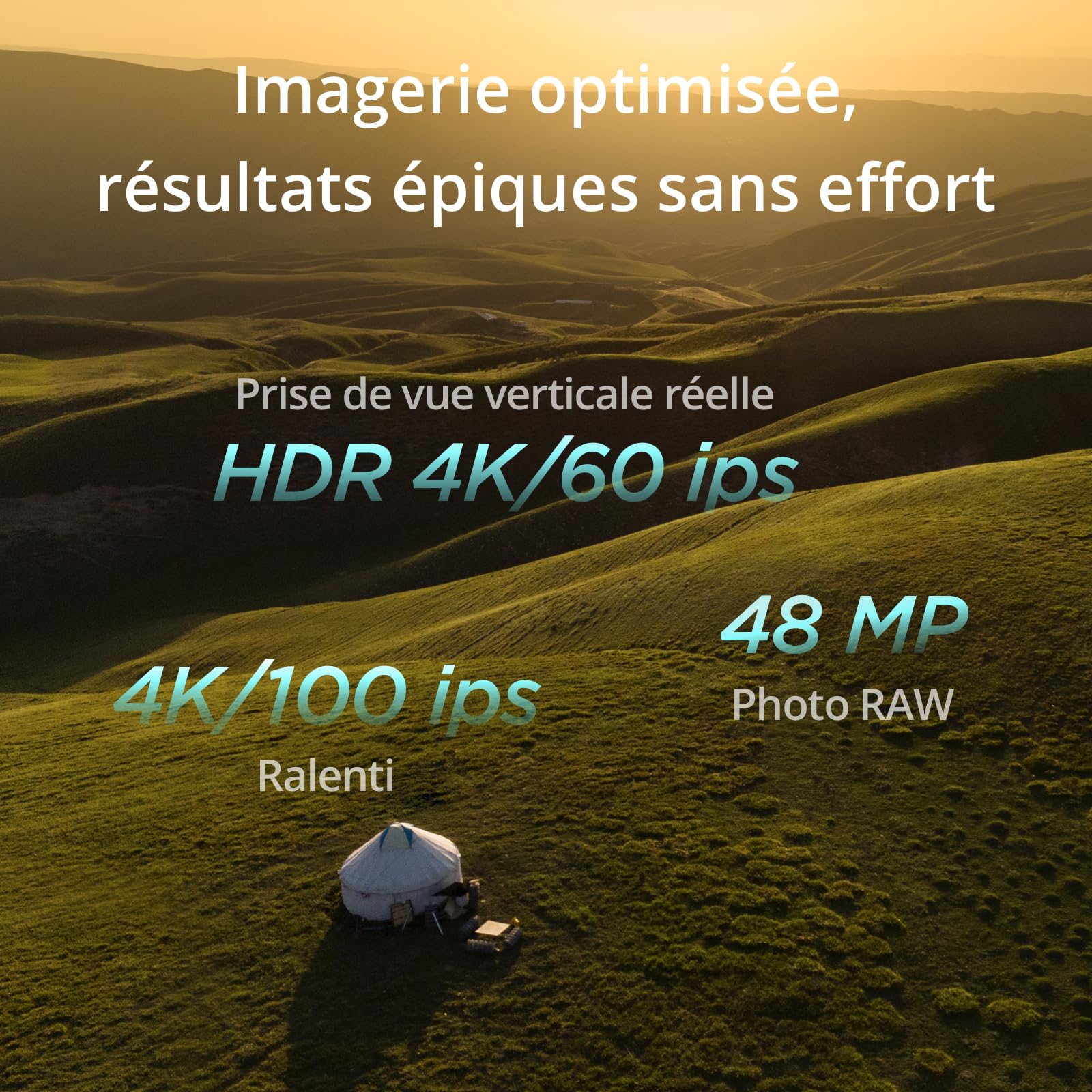 DJI Mini 4 Pro (DJI RC-N2), Mini Drone Pliable avec Caméra HDR 4K pour Adultes, Moins de 0,549 lb/249 g, Temps de Vol 34 min, Distance de Transmission Vidéo max. 20 km, Klasse-C0